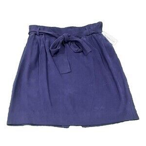 Pendleton Women's  100% Silk Purple Belted Skirt SZ 10 New W/Tag